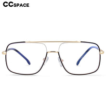 Load image into Gallery viewer, 54240 Retro Brand Design Men&#39;s Metal Frame Glasses Frame Personality Anti-Blue Light Glasses