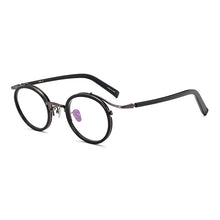 Load image into Gallery viewer, 54243 Punk Round Acetate Pure Titanium Optical Glasses Frames Men Women Retro Computer Eyeglasses