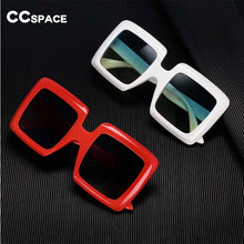 Load image into Gallery viewer, 54244 Oversized Square Sunglasses Men Women Shades Uv400 Vintage Glasses