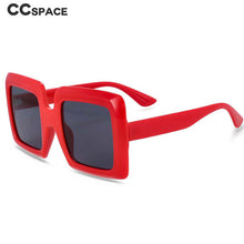 Load image into Gallery viewer, 54244 Oversized Square Sunglasses Men Women Shades Uv400 Vintage Glasses