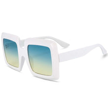 Load image into Gallery viewer, 54244 Oversized Square Sunglasses Men Women Shades Uv400 Vintage Glasses