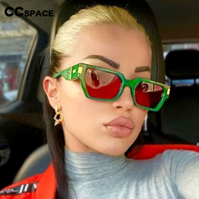 54245 Retro Rectangle Brand Sunglasses Men Women Shades UV400 Vintage Glasses