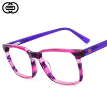 Load image into Gallery viewer, 54249 Small Acetate Frame Glasses Brand Men Women Reading Color Stitching Glasses