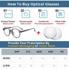 Load image into Gallery viewer, 54255 TR90 Retro Round Glasses Frame Acetace Leg Men Women Computer Blue Light Eyeglasses