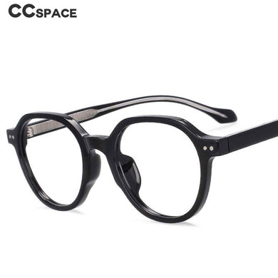 54255 TR90 Retro Round Glasses Frame Acetace Leg Men Women Computer Blue Light Eyeglasses