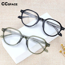 Load image into Gallery viewer, 54255 TR90 Retro Round Glasses Frame Acetace Leg Men Women Computer Blue Light Eyeglasses