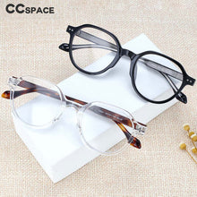 Load image into Gallery viewer, 54255 TR90 Retro Round Glasses Frame Acetace Leg Men Women Computer Blue Light Eyeglasses
