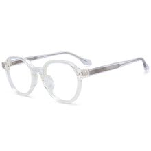 Load image into Gallery viewer, 54255 TR90 Retro Round Glasses Frame Acetace Leg Men Women Computer Blue Light Eyeglasses