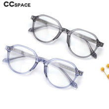 Load image into Gallery viewer, 54255 TR90 Retro Round Glasses Frame Acetace Leg Men Women Computer Blue Light Eyeglasses