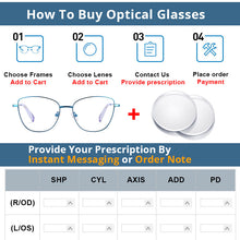 Load image into Gallery viewer, 54260 Women&#39;s Style Big Frame Anti Blue Light Optical Glasses Frames Female Computer Eyeglasses