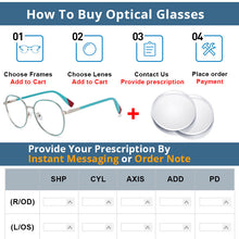 Load image into Gallery viewer, 54263 Style Candy Color Anti Blue Light Optical Glasses Frames Women Computer Eyeglasses