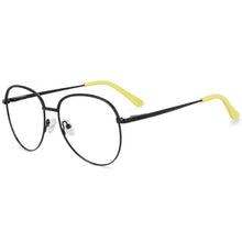 Load image into Gallery viewer, 54265 Big Frame Round Anti Blue Light Metal Optical Glasses Frames Women Computer Eyeglasses