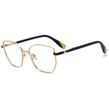 Load image into Gallery viewer, 54273 Cat Eye Metal Ladies Style Anti-Blue-Ray Optical Glasses Frames Women Computer Eyeglasses
