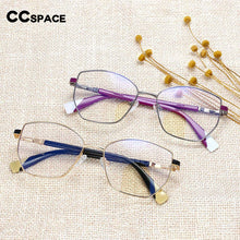 Load image into Gallery viewer, 54273 Cat Eye Metal Ladies Style Anti-Blue-Ray Optical Glasses Frames Women Computer Eyeglasses