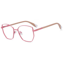 Load image into Gallery viewer, 54273 Cat Eye Metal Ladies Style Anti-Blue-Ray Optical Glasses Frames Women Computer Eyeglasses