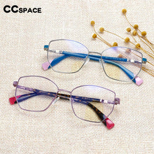 Load image into Gallery viewer, 54273 Cat Eye Metal Ladies Style Anti-Blue-Ray Optical Glasses Frames Women Computer Eyeglasses