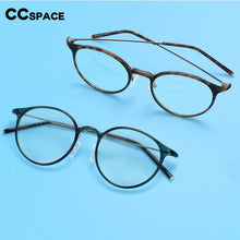 Load image into Gallery viewer, 54274 Round Retro Simple Super Light Anti Blue Light Glasses Frames Women Men TR90 Computer Eyeglasses