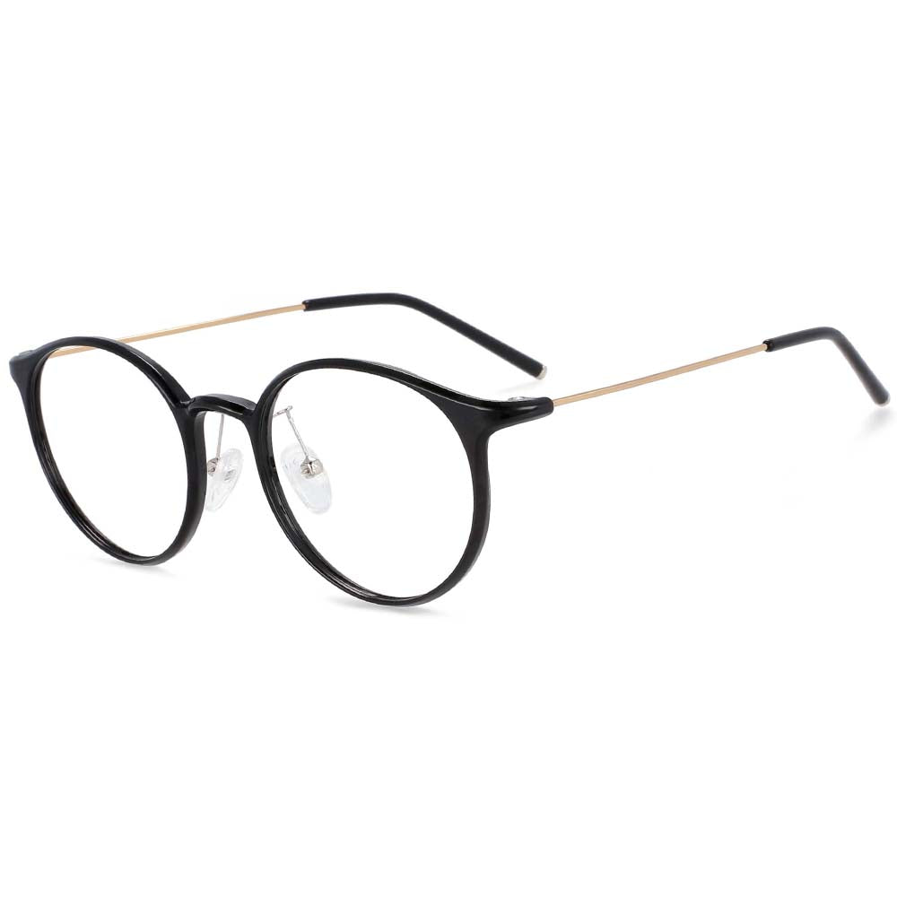 54274 Round Retro Simple Super Light Anti Blue Light Glasses Frames Women Men TR90 Computer Eyeglasses