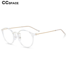 Load image into Gallery viewer, 54274 Round Retro Simple Super Light Anti Blue Light Glasses Frames Women Men TR90 Computer Eyeglasses