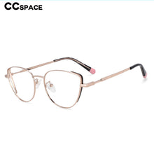 Load image into Gallery viewer, 54275 Computer Eyeglasses Cat Eye Blue Light Blocking Glasses Big Frame Optical Women