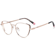 Load image into Gallery viewer, 54275 Computer Eyeglasses Cat Eye Blue Light Blocking Glasses Big Frame Optical Women