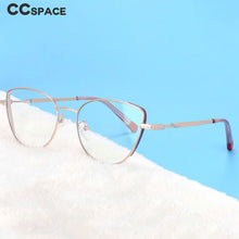 Load image into Gallery viewer, 54275 Computer Eyeglasses Cat Eye Blue Light Blocking Glasses Big Frame Optical Women