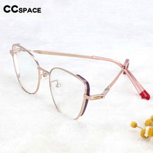 Load image into Gallery viewer, 54275 Computer Eyeglasses Cat Eye Blue Light Blocking Glasses Big Frame Optical Women