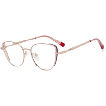 Load image into Gallery viewer, 54275 Computer Eyeglasses Cat Eye Blue Light Blocking Glasses Big Frame Optical Women