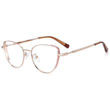 Load image into Gallery viewer, 54275 Computer Eyeglasses Cat Eye Blue Light Blocking Glasses Big Frame Optical Women