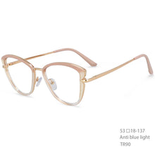 Load image into Gallery viewer, 54277 TR90 Cat Eye Anti Blue Light Optical Glasses Frames Women Computer Eyeglasses