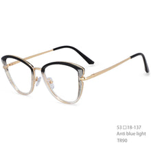 Load image into Gallery viewer, 54277 TR90 Cat Eye Anti Blue Light Optical Glasses Frames Women Computer Eyeglasses