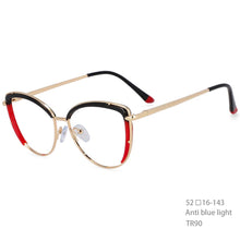 Load image into Gallery viewer, 54278 Plastic Titanium Anti Blue Light Optical Glasses Frames Women TR90 Computer Eyeglasses