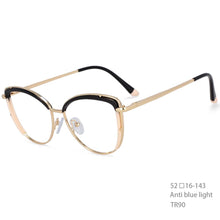 Load image into Gallery viewer, 54278 Plastic Titanium Anti Blue Light Optical Glasses Frames Women TR90 Computer Eyeglasses