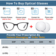 Load image into Gallery viewer, 54279 Retro Cat Eye Brand High-Grade Acetate Glasses Frames Women Reading Glasses