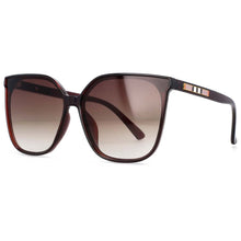 Load image into Gallery viewer, 54306 Big Frame Stripe Brand Sunglasses Men Women Shades Uv400 Vintage Glasses