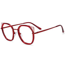 Load image into Gallery viewer, 54309 Round Cat Eye Anti Blue Light Optical Glasses Frames Women TR90 Computer Eyeglasses