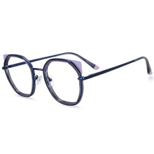 Load image into Gallery viewer, 54309 Round Cat Eye Anti Blue Light Optical Glasses Frames Women TR90 Computer Eyeglasses