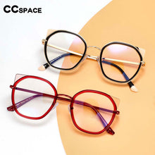 Load image into Gallery viewer, 54309 Round Cat Eye Anti Blue Light Optical Glasses Frames Women TR90 Computer Eyeglasses