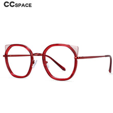 Load image into Gallery viewer, 54309 Round Cat Eye Anti Blue Light Optical Glasses Frames Women TR90 Computer Eyeglasses