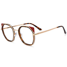 Load image into Gallery viewer, 54309 Round Cat Eye Anti Blue Light Optical Glasses Frames Women TR90 Computer Eyeglasses
