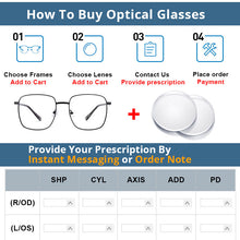 Load image into Gallery viewer, 54312 Square Big Frame Anti Blue Light Optical Glasses Frames Men Women High-Grade  Glasses Computer Eyeglasses