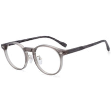 Load image into Gallery viewer, 54314 Retro Round Anti Blue Light Wood Grain Leg Glasses Frames Men Women TR90 Computer Eyeglasses