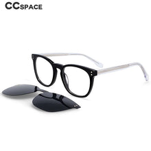 Load image into Gallery viewer, 54320 Anti Blue Light Acetate Glasses Frames Polarized Sunglasses Magnetic Clip Men Women Rice Nail Computer Eyeglasses