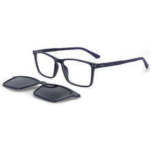 Carica l&#39;immagine nel visualizzatore di Gallery, 54321 Occhiali da sole polarizzati rettangolari retrò Clip magnetica Anti luce blu Montature per occhiali Uomo Donna Occhiali multiuso 
