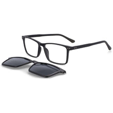 Carica l&#39;immagine nel visualizzatore di Gallery, 54321 Occhiali da sole polarizzati rettangolari retrò Clip magnetica Anti luce blu Montature per occhiali Uomo Donna Occhiali multiuso 