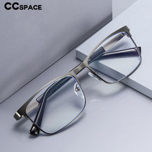 Load image into Gallery viewer, 54323 Retro Anti Blue Light Reading Glasses Men Metal Square Computer Eyeglasses Presbyopia Lenses