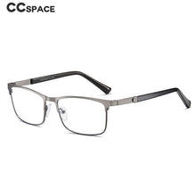 Load image into Gallery viewer, 54323 Retro Anti Blue Light Reading Glasses Men Metal Square Computer Eyeglasses Presbyopia Lenses