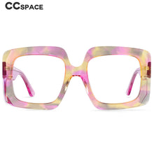 Load image into Gallery viewer, 54324 Retro Oversized Square Acetate Big Frame Pattern Legs Glasses Frames Women Reading Glasses