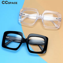 Load image into Gallery viewer, 54324 Retro Oversized Square Acetate Big Frame Pattern Legs Glasses Frames Women Reading Glasses