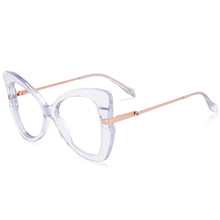 Load image into Gallery viewer, 54326 Retro Big Frame Acetate Metal Mixed Frame Glasses Ladies Trend Butterfly Frame Computer Glasses Frame